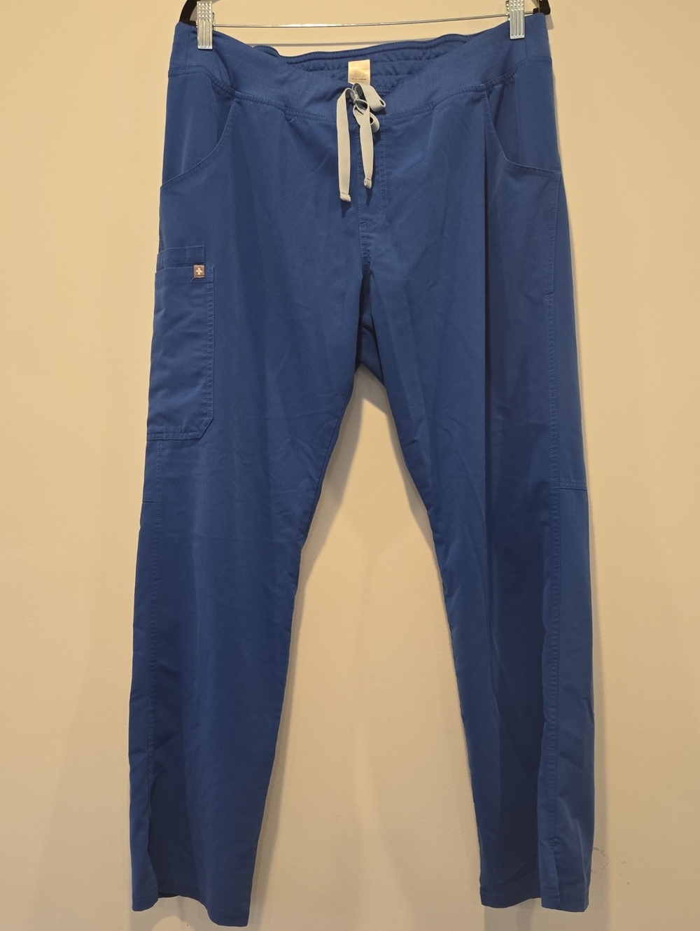FIGS Kade Cargo Scrub Pants Straight Leg Royal Blue Women's Size XL